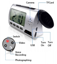 Spy Clock Camera